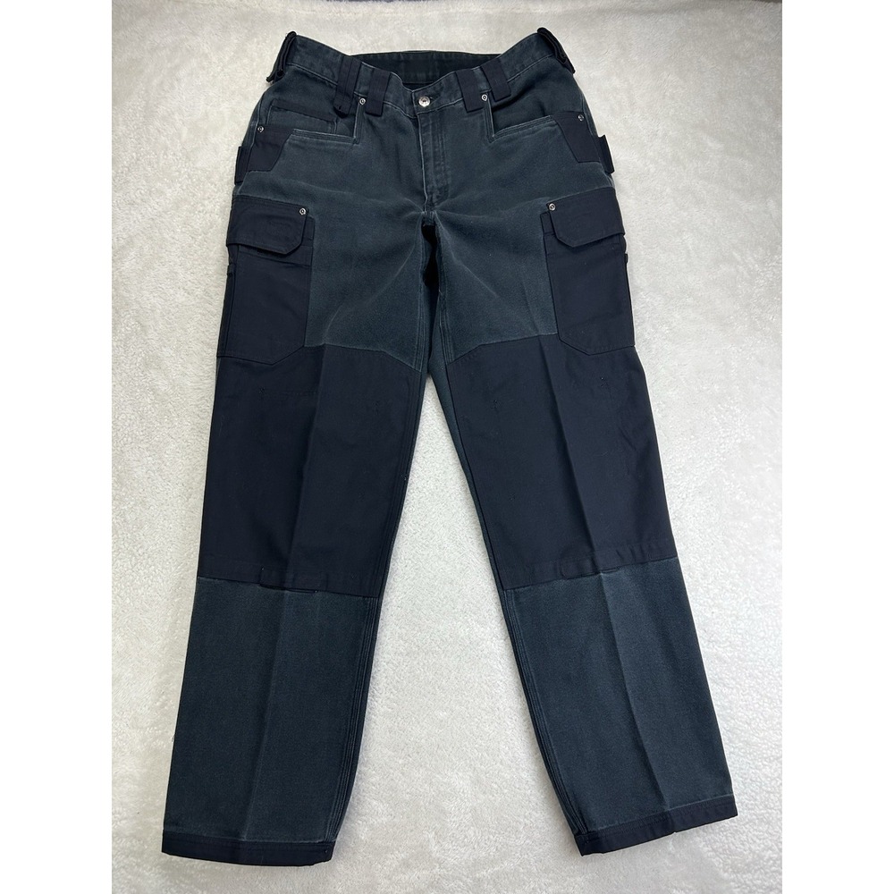 Duluth Trading Ultimate Firehose Work Pants Mens 36x34 Black Cargo Double Knee